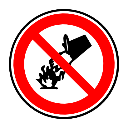Download free red round prohibited flame water panel icon